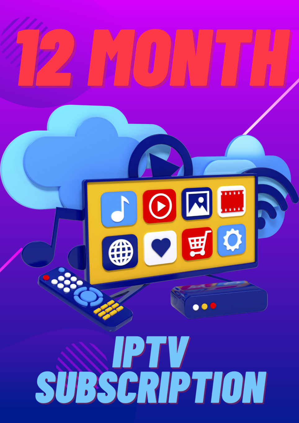 12 Month Subscription iptv